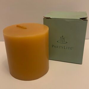 Partylite Ginger Pumpkin Small Pillar 3x3 C33401
